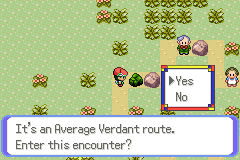 Choosing whether to enter an Average Verdant route
