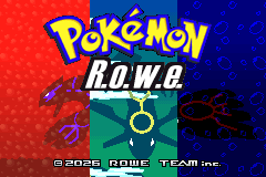 Title screen with the R.O.W.E. logo