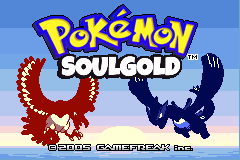 Title screen, with Ho-Oh and Lugia over the sea
