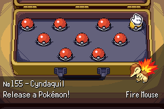 The PC storage box, releasing a Cyndaquil