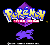 The title screen, keeping Pokémon Crystal's original 2001 logo and Game Freak copyright unchanged by the hack